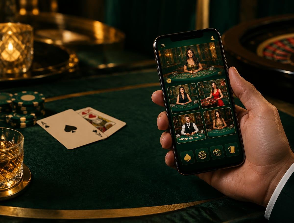 Lucky Star Casino games on a mobile phone